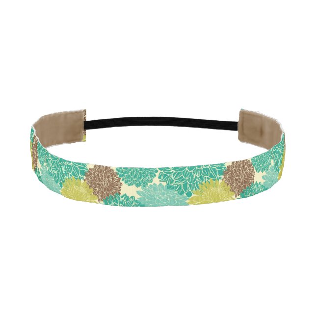 Cinta Para La Cabeza Estampado de flores 13 (Anverso)