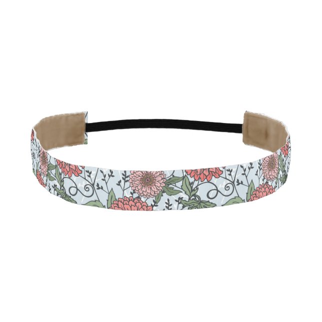 Cinta Para La Cabeza Estampado de flores 3 (Anverso)
