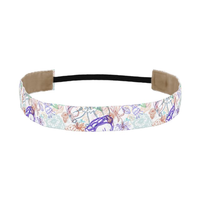 Cinta Para La Cabeza Estampado de flores 9 (Anverso)