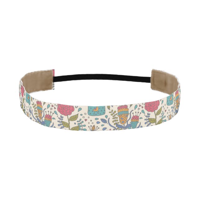 Cinta Para La Cabeza Estampado de flores del dibujo animado con los (Anverso)