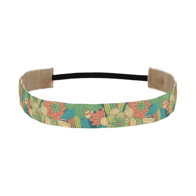 Cinta Para La Cabeza Estampado de flores del verano (Anverso)