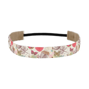 Cinta Para La Cabeza Estampado de flores en el estilo retro 4