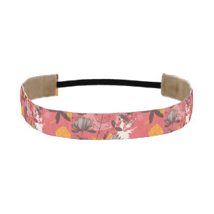 Cinta Para La Cabeza Estampado de flores retro 5