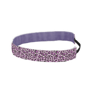 Cinta Para La Cabeza Estampado leopardo púrpura