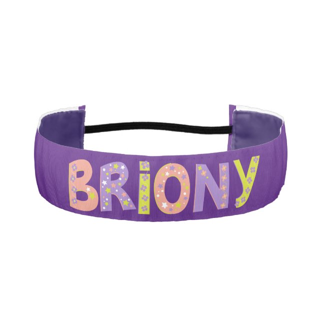 Cinta Para La Cabeza Estrellas de Brionia y niños de texto gráfico de f (Anverso)