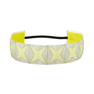 Cinta Para La Cabeza Estrellas y diamantes amarillo