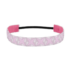 Cinta Para La Cabeza Estrellas y diamantes rosados