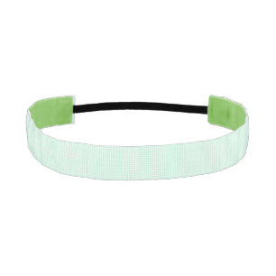Cinta Para La Cabeza F & L Green Gingham No Slip Headbands
