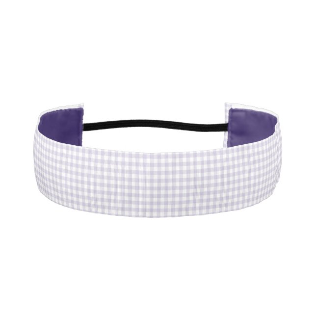 Cinta Para La Cabeza F & L Purple Gingham (Anverso)