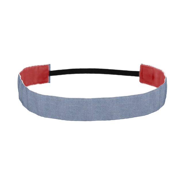 Cinta Para La Cabeza Faux Blue Jeans No Slip Headbands (Anverso)
