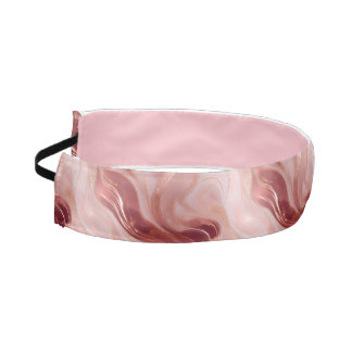Cinta Para La Cabeza Faux Rosa Gold y Purpurina Marble