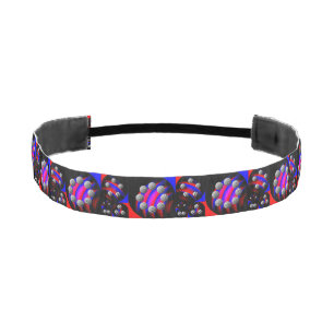 Cinta Para La Cabeza Fibonacci 'Fish Checker Black' por Kenneth Yoncich