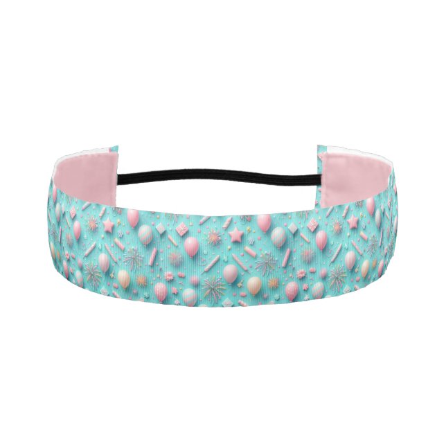 Cinta Para La Cabeza Fiesta en azul (Anverso)