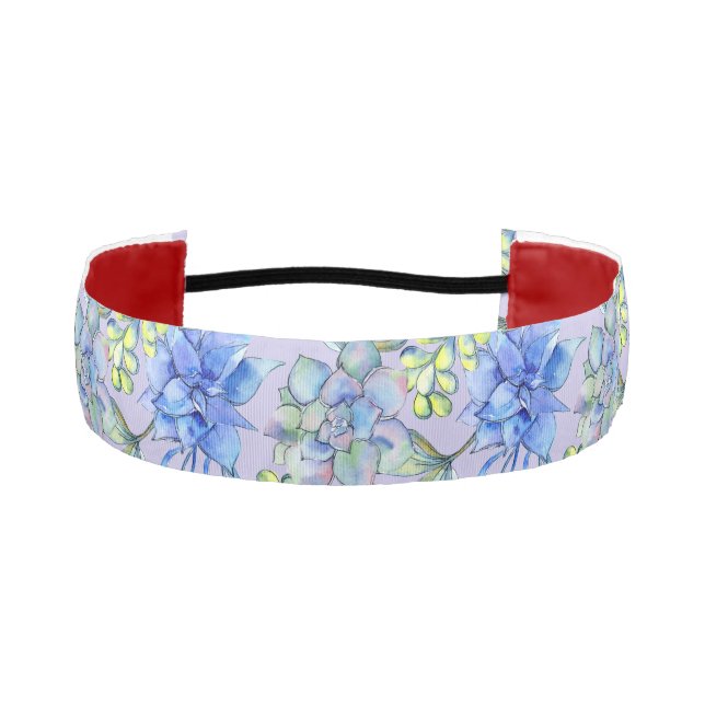 Cinta Para La Cabeza Filas de Pulsera Atlética Suculenta (Anverso)