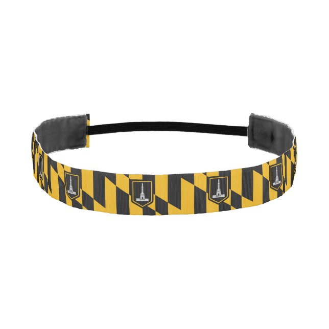 Cinta Para La Cabeza Flag of Baltimore, Maryland Athletic Headband (Anverso)