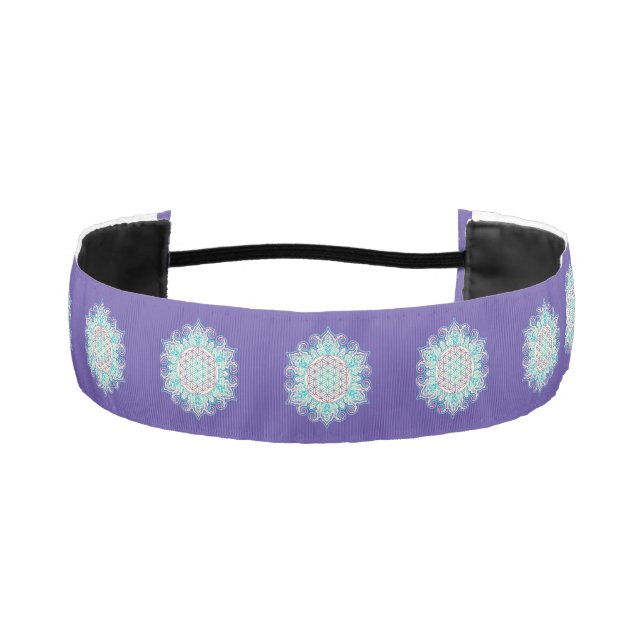 Cinta Para La Cabeza Flor de vida - Mandala india 2 (Anverso)