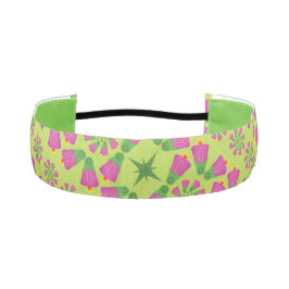 Cinta Para La Cabeza Flor retro bell Mandalas verde