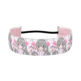 Cinta Para La Cabeza Flor rosa