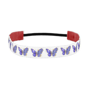 Cinta Para La Cabeza Flor Sapphire Mariposa
