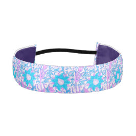 Cinta Para La Cabeza Floral azul