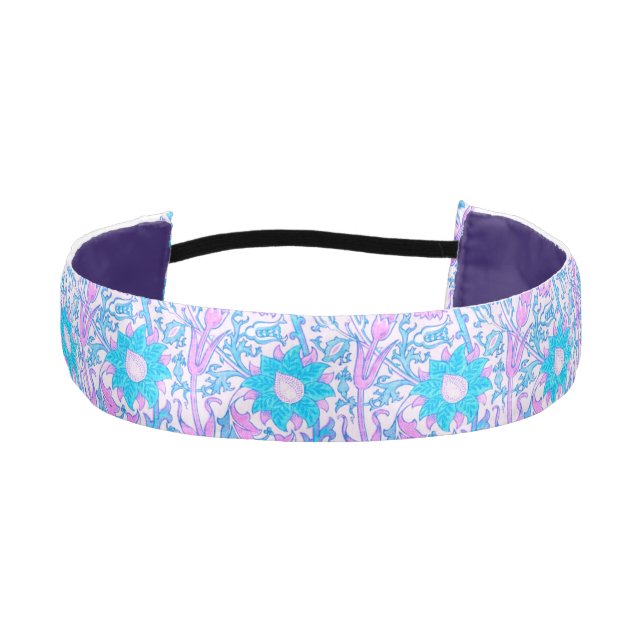 Cinta Para La Cabeza Floral azul (Anverso)