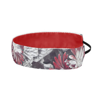 Cinta Para La Cabeza Floral enrrollado en rojo y negro intrépidos