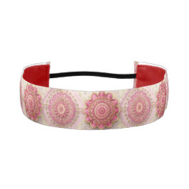 Cinta Para La Cabeza Floral rosa brillante