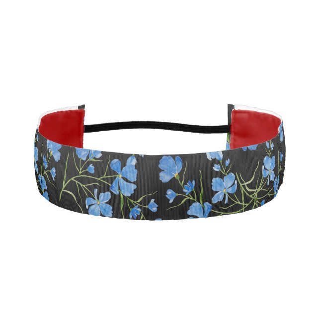 Cinta Para La Cabeza Flores Cosmos Azules (Anverso)