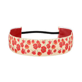 Cinta Para La Cabeza Flores de amapola roja