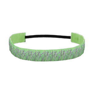 Cinta Para La Cabeza Flores de color púrpura y vervana multiplicadas