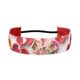 Cinta Para La Cabeza Flores de tela de coser hechas a mano de primavera