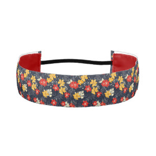 Cinta Para La Cabeza Flores Exóticas Patrón Floral