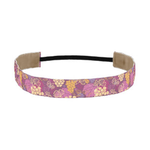 Cinta Para La Cabeza Fondo dulce del modelo de las vides de uva