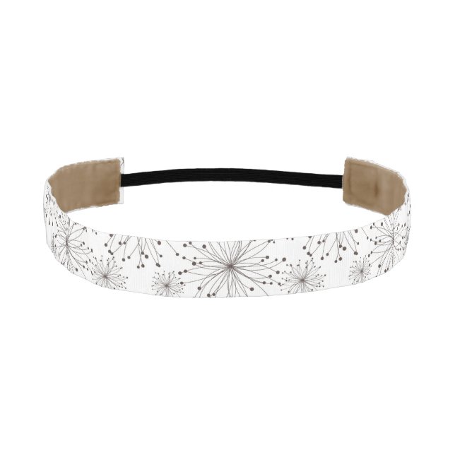 Cinta Para La Cabeza Fondo floral retro (Anverso)