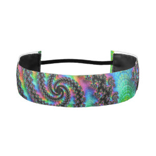Cinta Para La Cabeza Fractal del arcoiris psicodélico