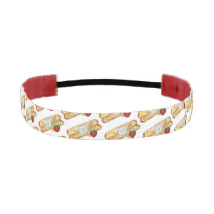 Cinta Para La Cabeza Fresa Banana Crepe Panqueque Comida Francesa