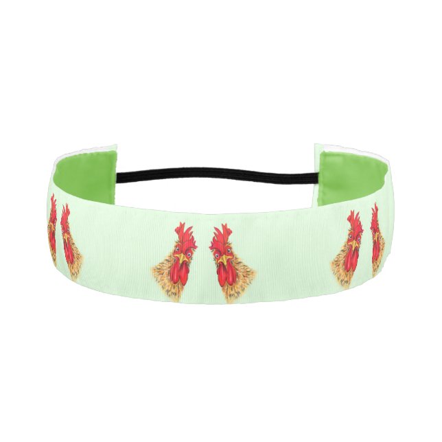 Cinta Para La Cabeza Funny Rooster Athletic Headband (Anverso)
