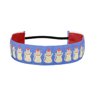 Cinta Para La Cabeza Gato de Navidad Patrón Adorable