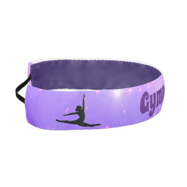 Cinta Para La Cabeza Gimnasia Suelo Rutinaria Cabeza Púrpura Rosa (Izquierda)