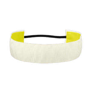 Cinta Para La Cabeza Gingham Amarillo F & L