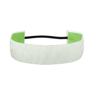 Cinta Para La Cabeza Gingham Verde F & L
