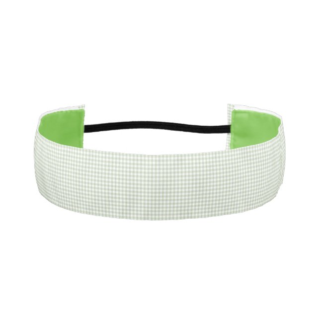 Cinta Para La Cabeza Gingham Verde F & L (Anverso)