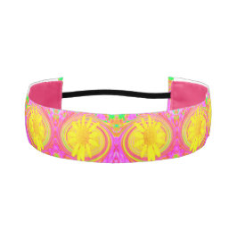 Cinta Para La Cabeza Giro amarillo en un giro psicodélico