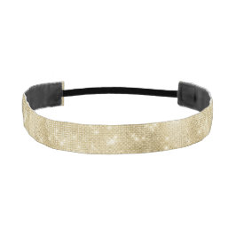 Cinta Para La Cabeza Glam Champagne Gold Glitzy Sparkle