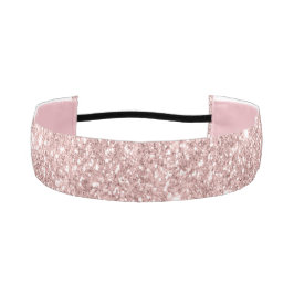 Cinta Para La Cabeza Glam de moda Purpurina de la Rubor Rosa Gold Drivi