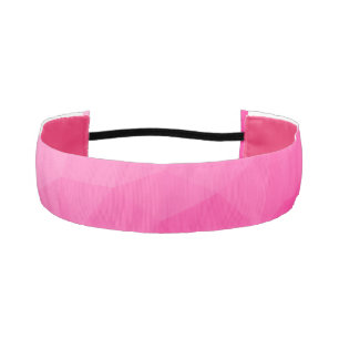 Cinta Para La Cabeza Gradiente rosa caliente Patrón de malla geométrica