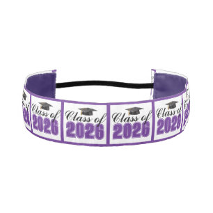 Cinta Para La Cabeza Graduación de la Clase de 2026 de Purple
