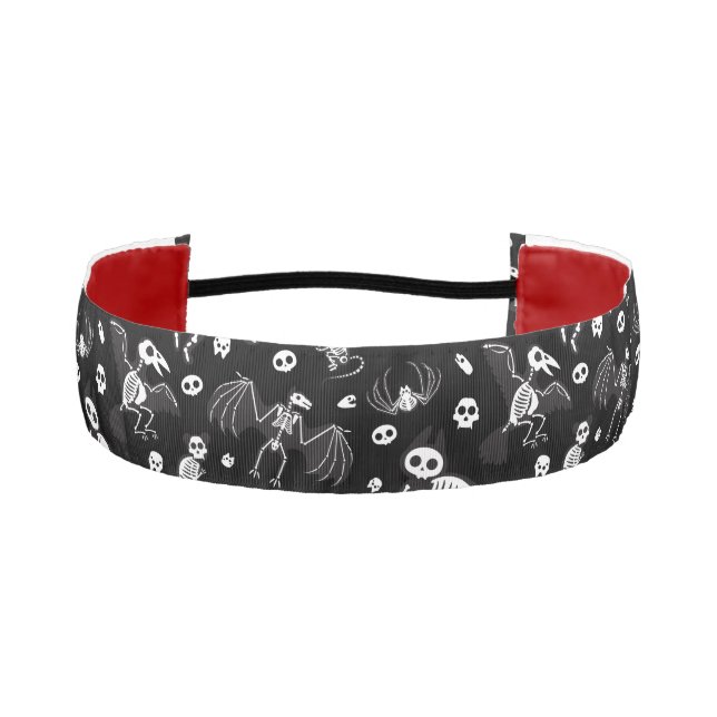 Cinta Para La Cabeza Halloween Animal Bats Dogs Cats Spiders Skeleters (Anverso)