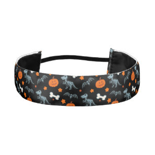 Cinta Para La Cabeza Halloween Dinosaurios Skeletans Bats & Pumpkins