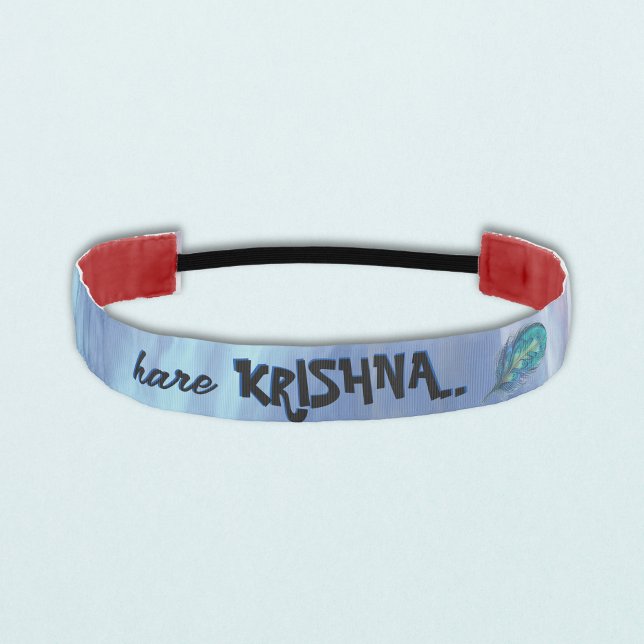 Cinta Para La Cabeza "Hare Krishna" Peacock Feather Hindu (Subido por el creador)